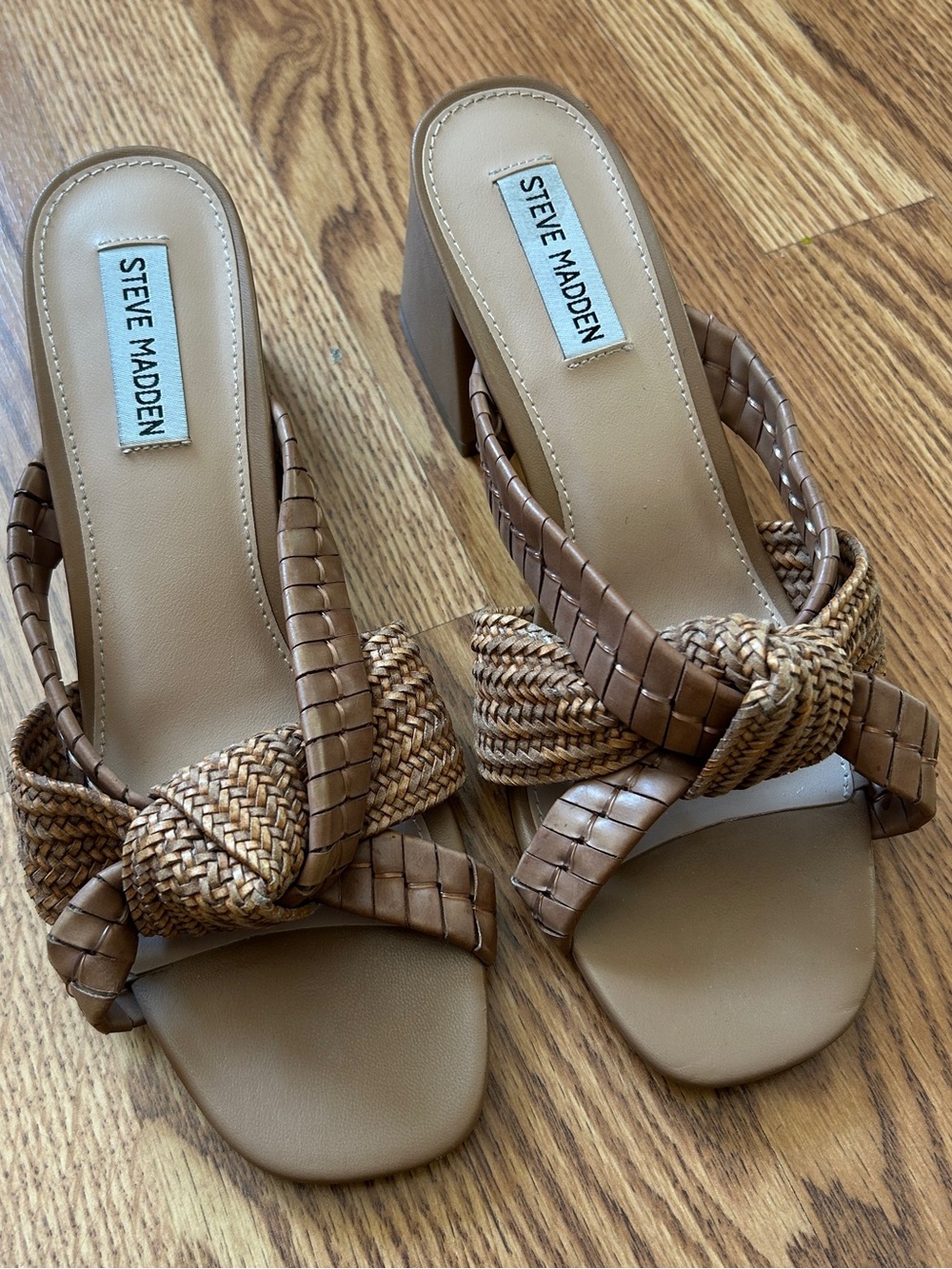 Steve Madden chunky slide heels
